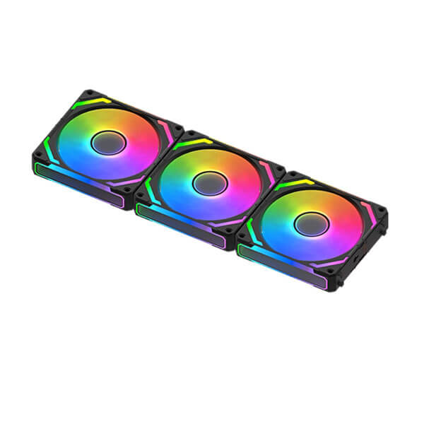 Xigmatek Starlink Ultra Black 120mm ARGB Cabinet Fan (Triple Pack)